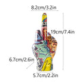 Graffiti Middle Finger Figurines Pop Street Art Statue Desktop Living Room Home Decoration Accessories Mantel Bookshelf Interior