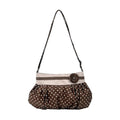 Vintage Polka Dot Pleated Hobo Bag