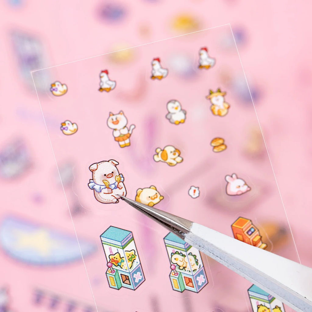Kawaii Cut-Film Journal Sticker Book – 12/24 Sheets