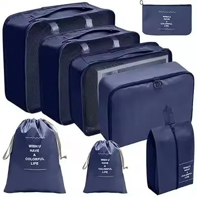 8-Piece Waterproof Travel Packing Cube Set