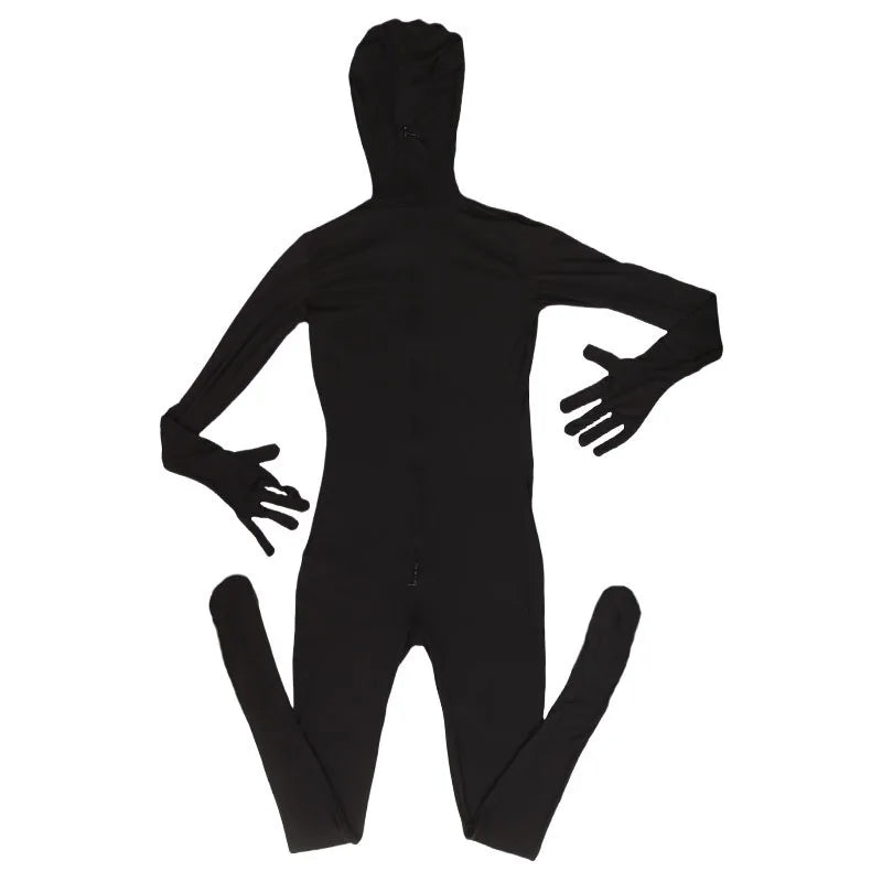 Women's Ice-Silk Zip Open-Crotch Jumpsuit