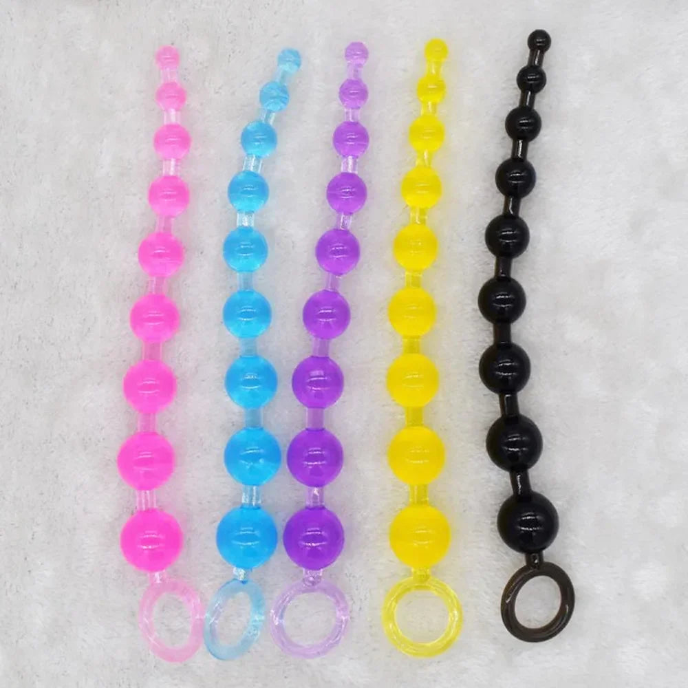 Extra-Long Silicone Beginner Anal Beads