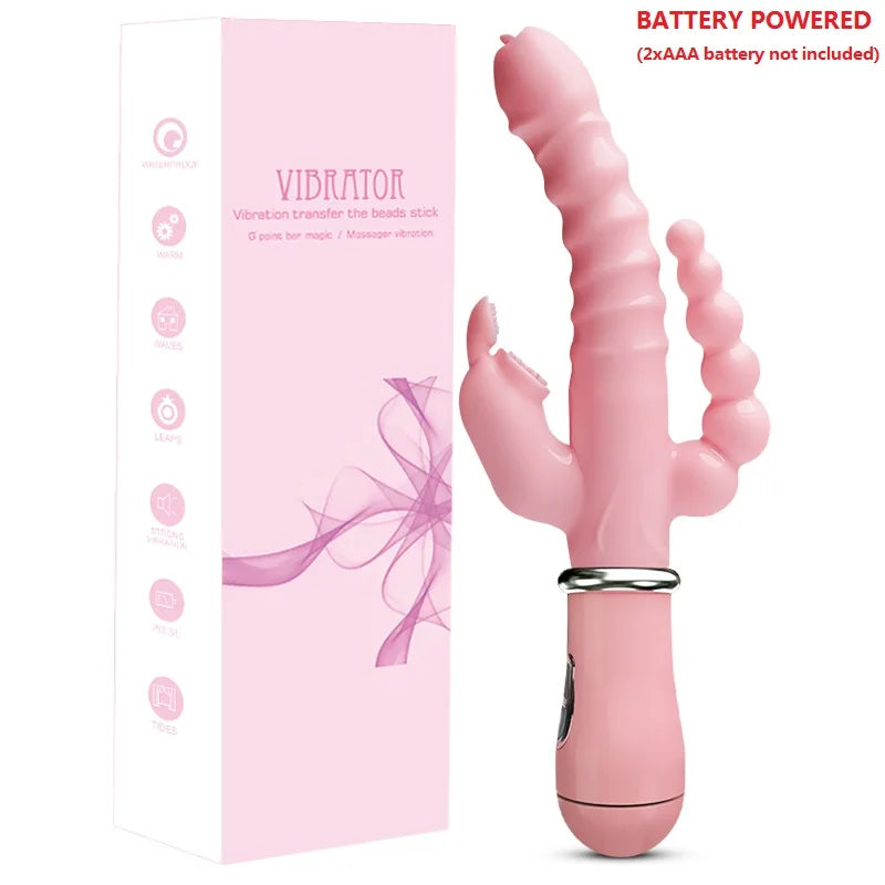 Rabbit Vibrator with Clitoral Suction