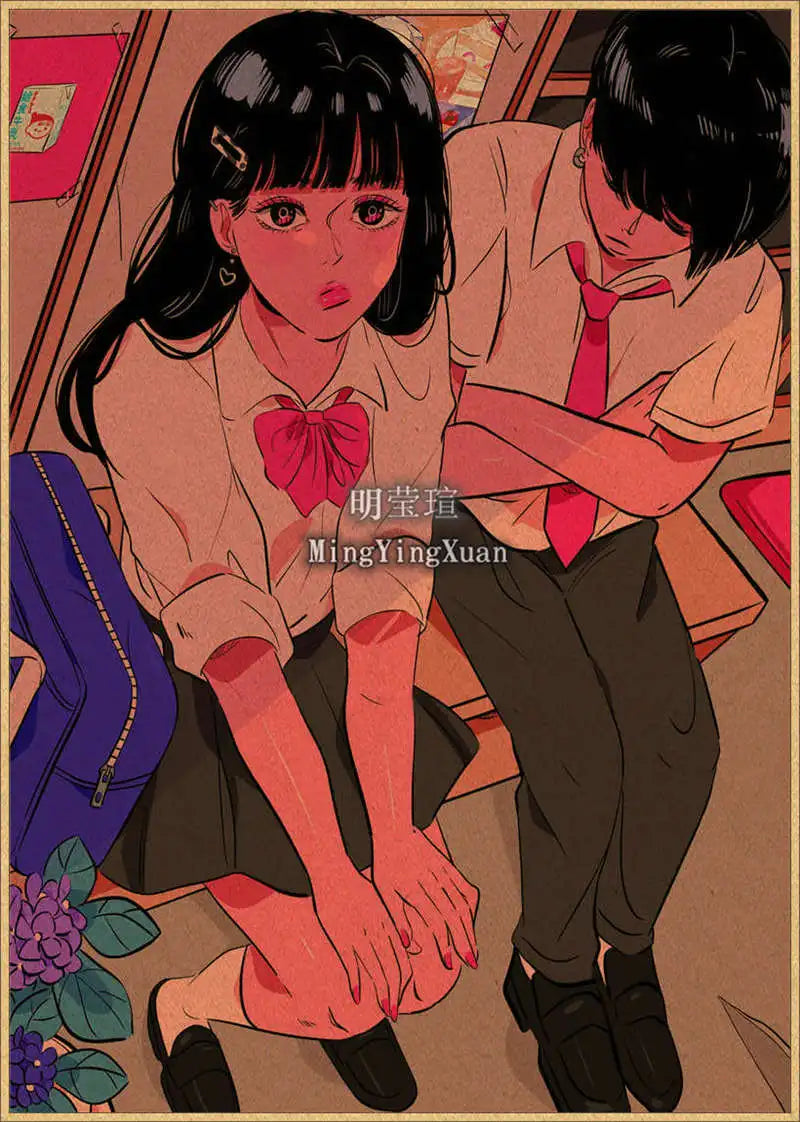 Japanese Anime 4K-Style Decorative Wall Poster