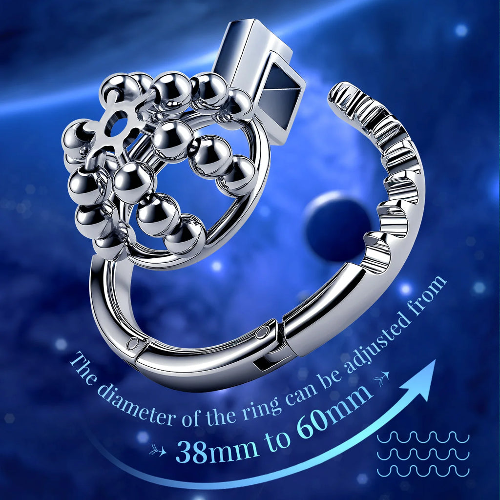 Adjustable Stainless Steel Chastity Cage