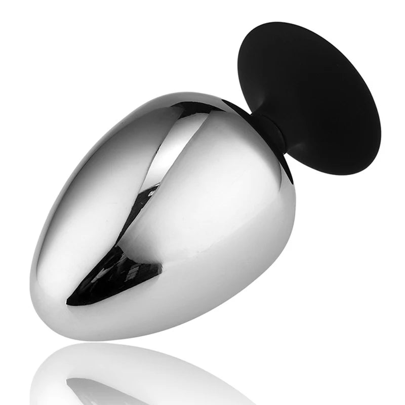 Extra-Large Stainless Steel Hollow Anal Plug