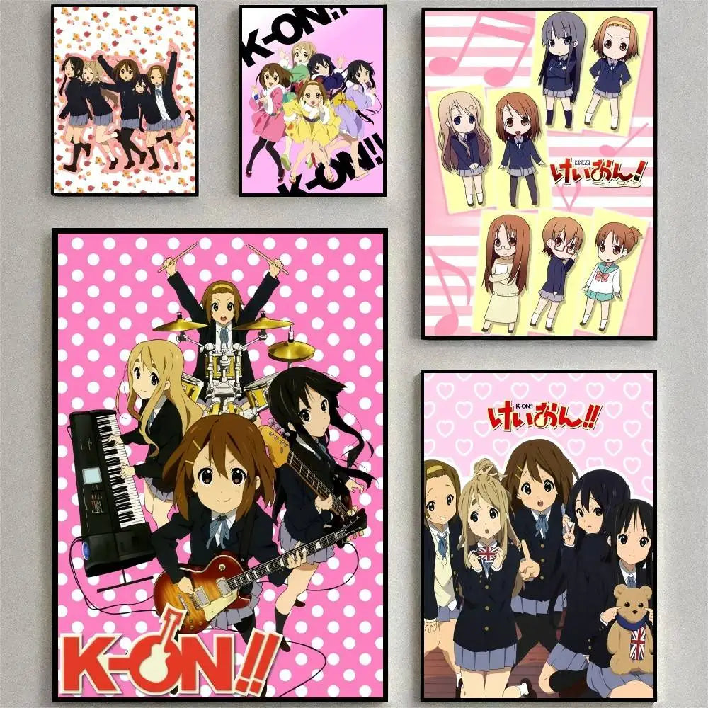 K-ON! Pink Waterproof Anime Wall Poster