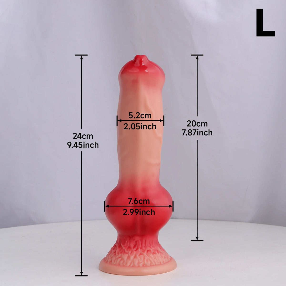 Giant Animal-Style Dildo with Suction Cup