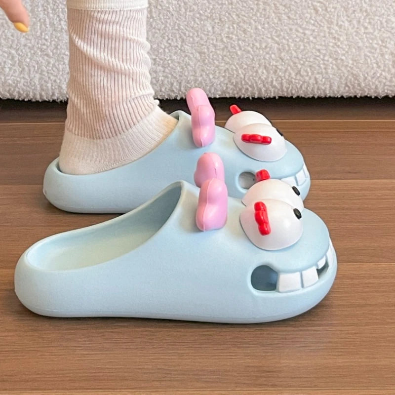 Women Platform Slippers Funny Design Sandals Garden Shoes Non-Slip Slides Cute EVA Clogs Comfortable Casual Outdoor Slippers