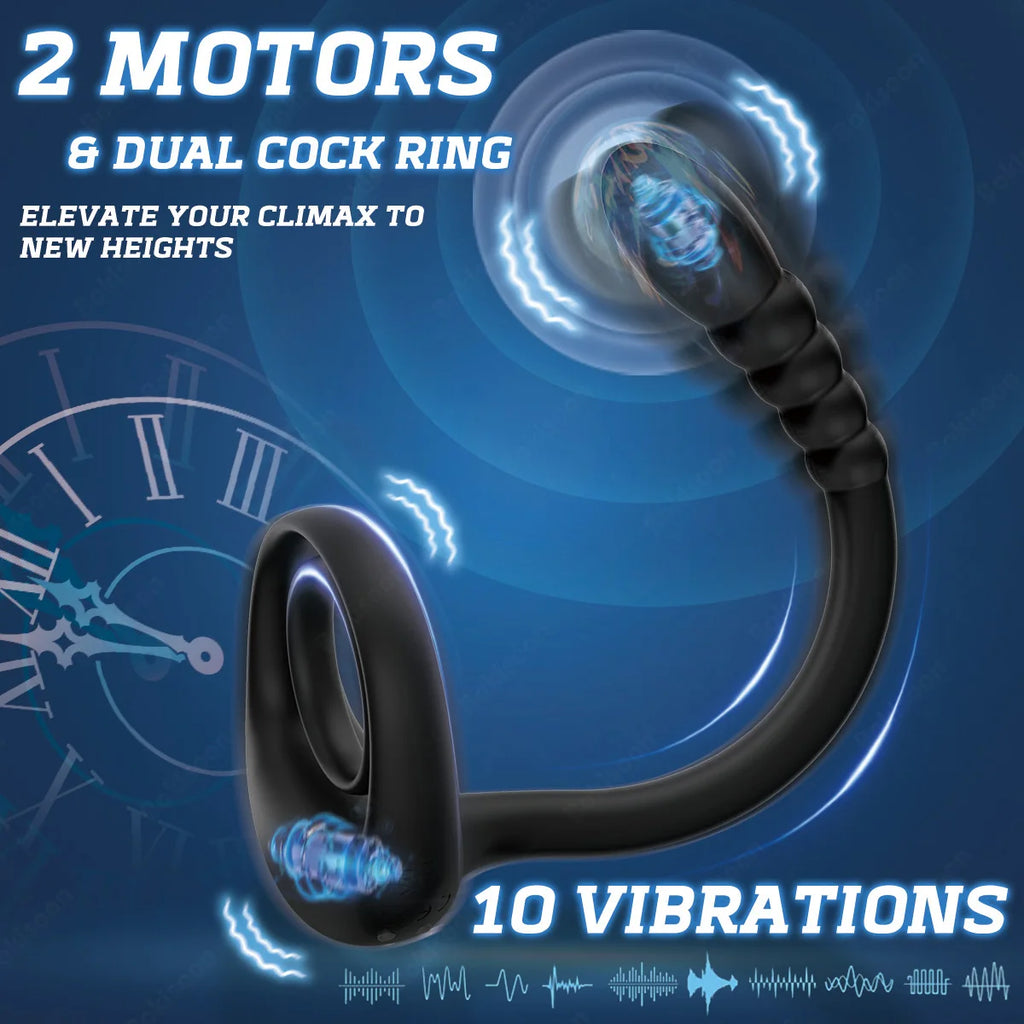Remote-Control Prostate Massager with Ring