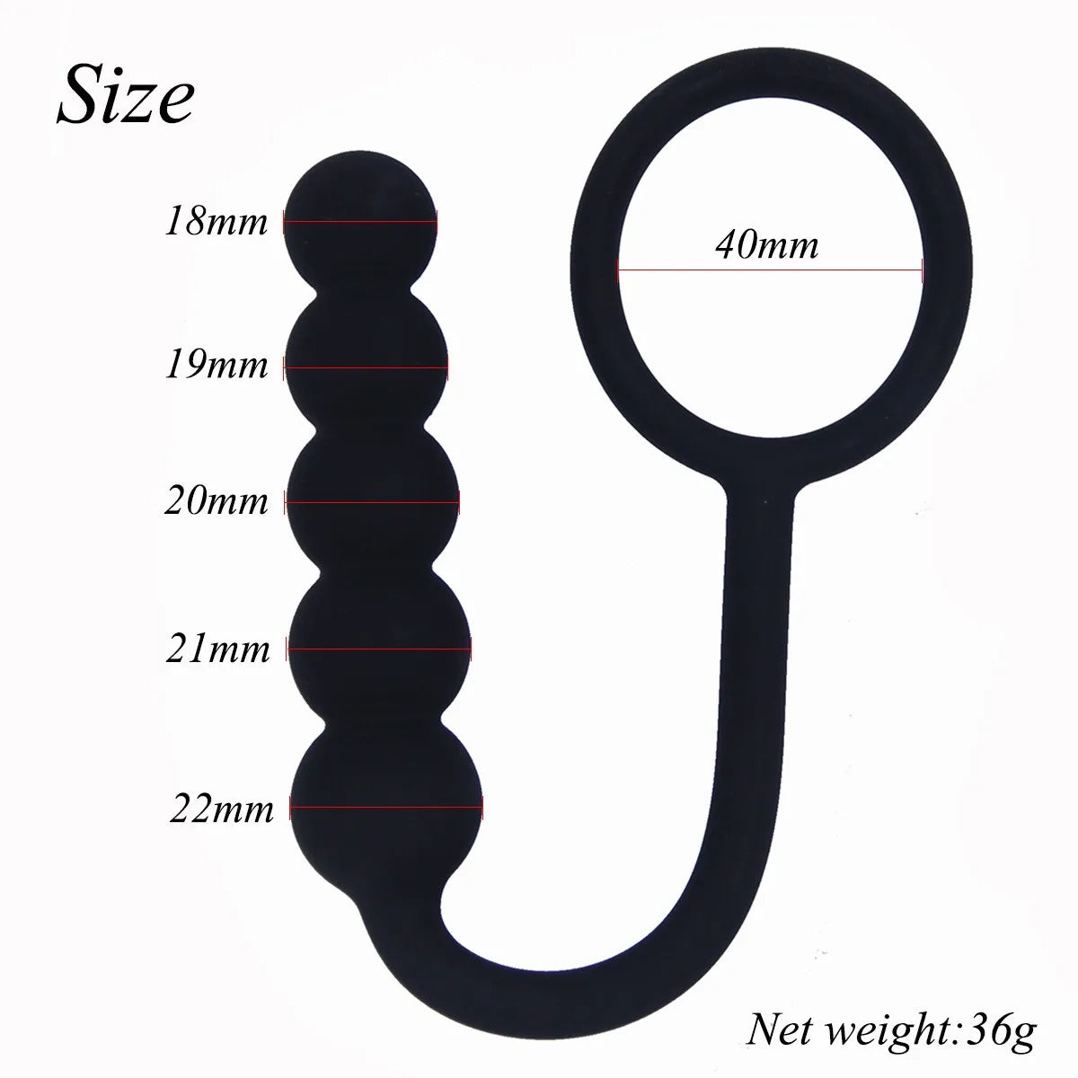 Small Silicone Beginner Anal Bead Set