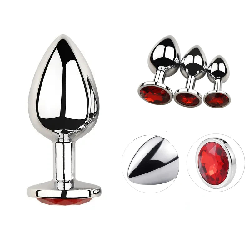 Crystal Stainless Steel Anal Plug