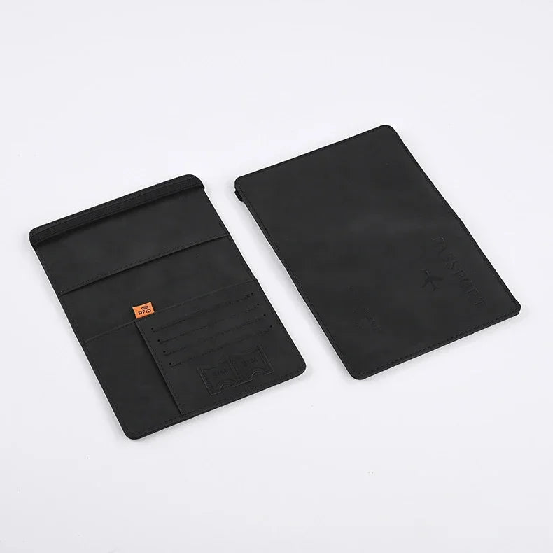 Multi-functional PU Leather Passport Purse - Hand-Carry Travel for Passport & Business Cards, Ideal Accessory for Business Trips