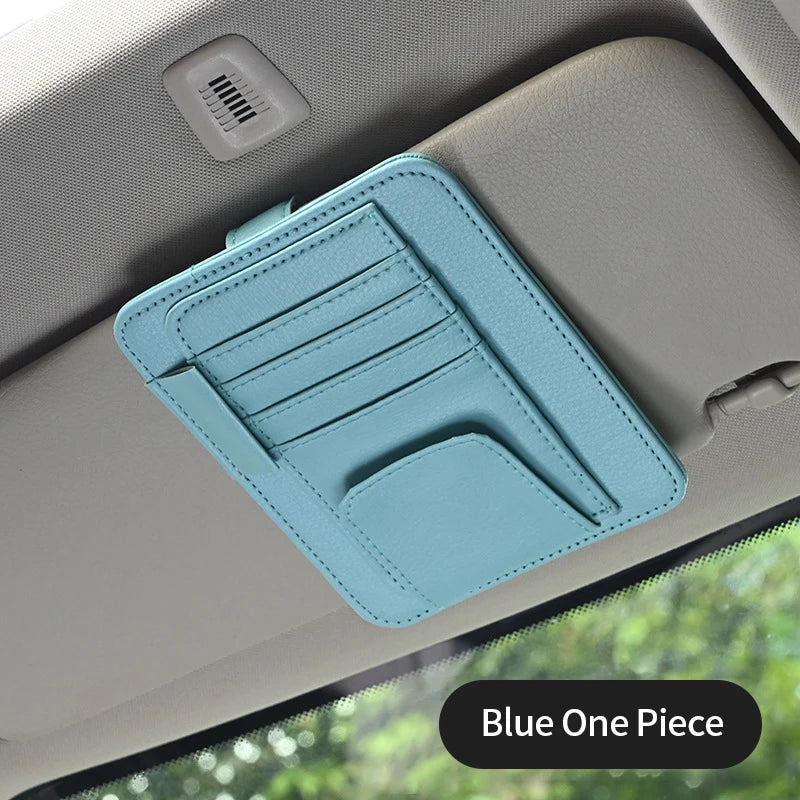 Multi-Pocket Car Sun Visor Organizer