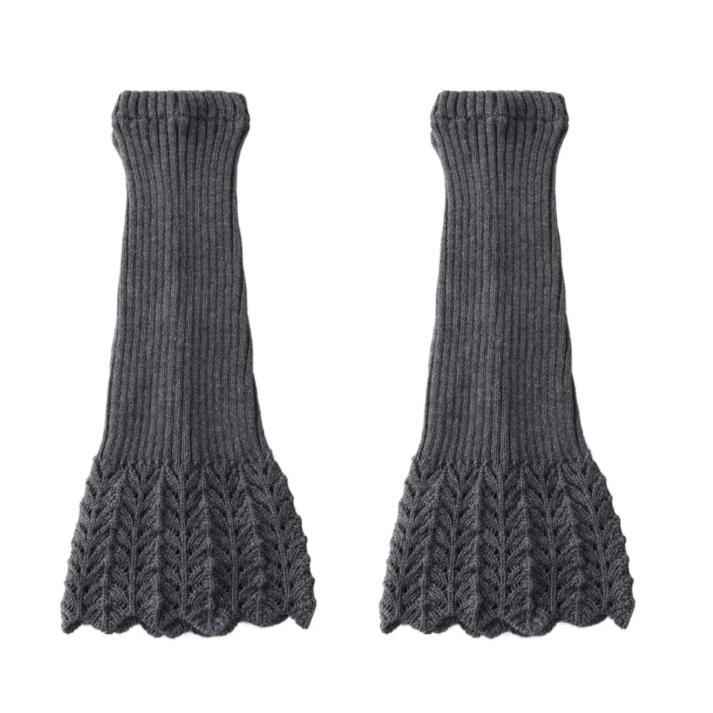 Thick Knit Solid Color Y2K Leg Warmers