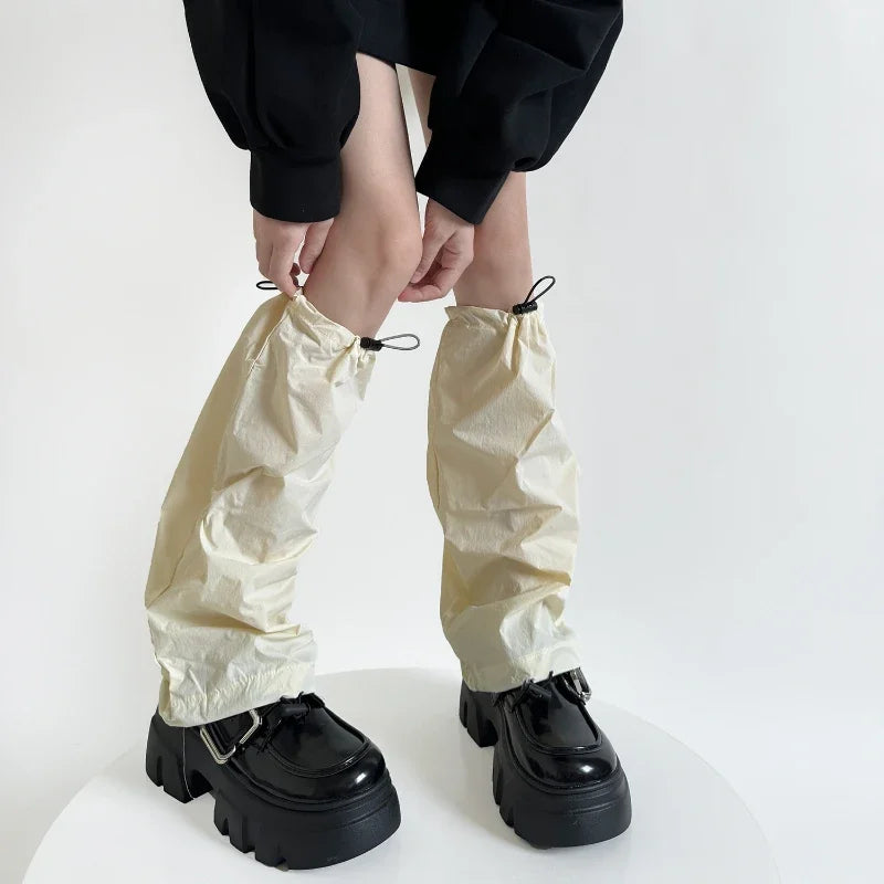 Quick-Dry Drawstring Y2K Leg Warmers