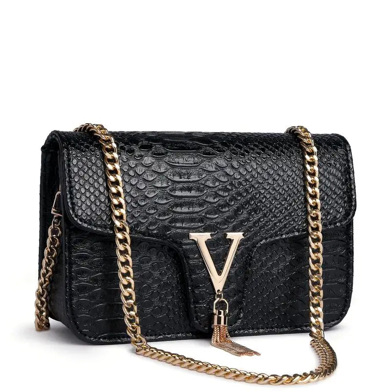Y2K V-Chain Crossbody Bag