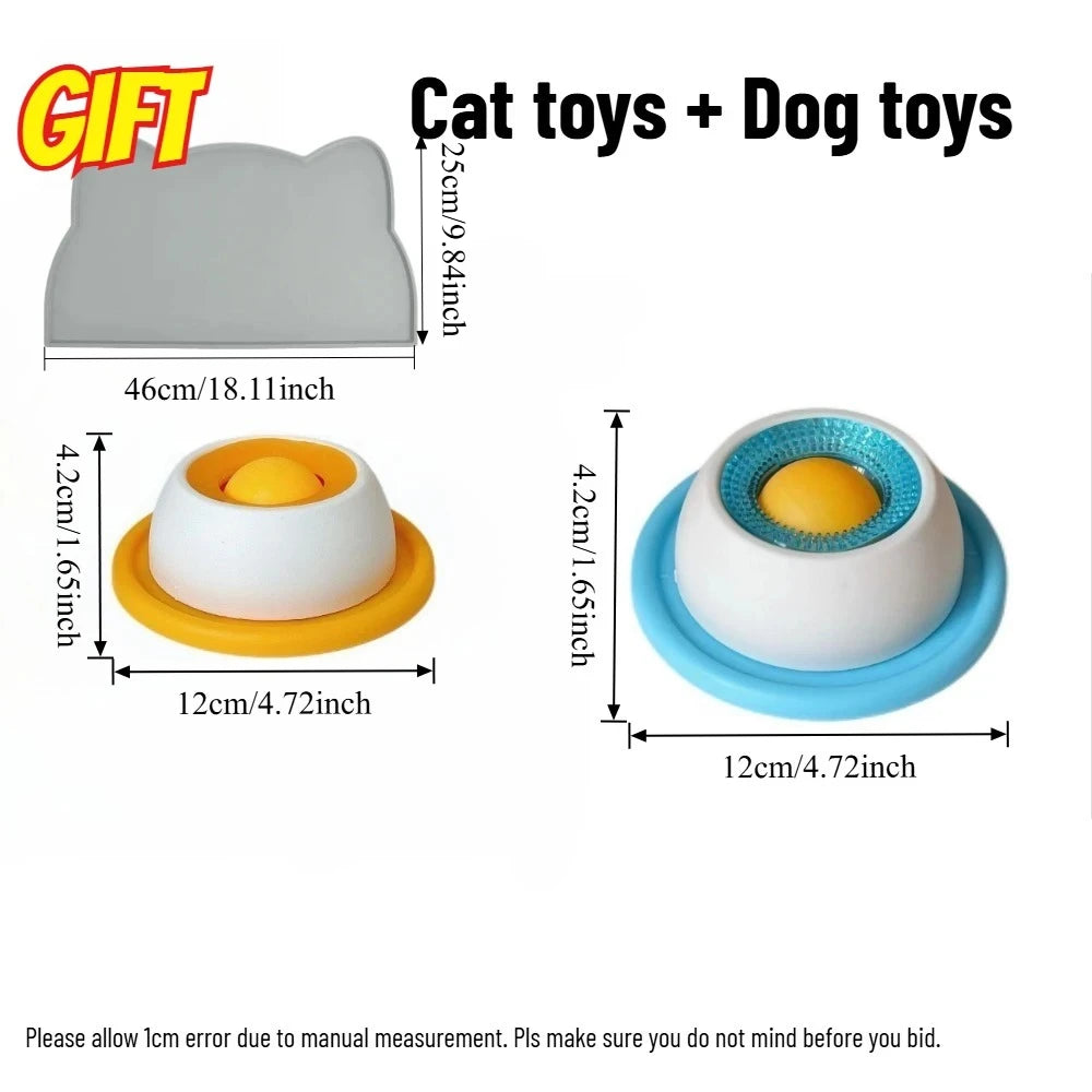 Pet Lick Mat & Slow-Feeder Snack Plate