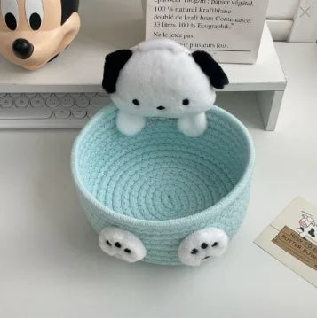 Cute Cat-Shaped Desktop Storage Basket