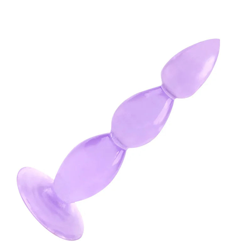 Soft Suction-Base Beaded Anal Plug