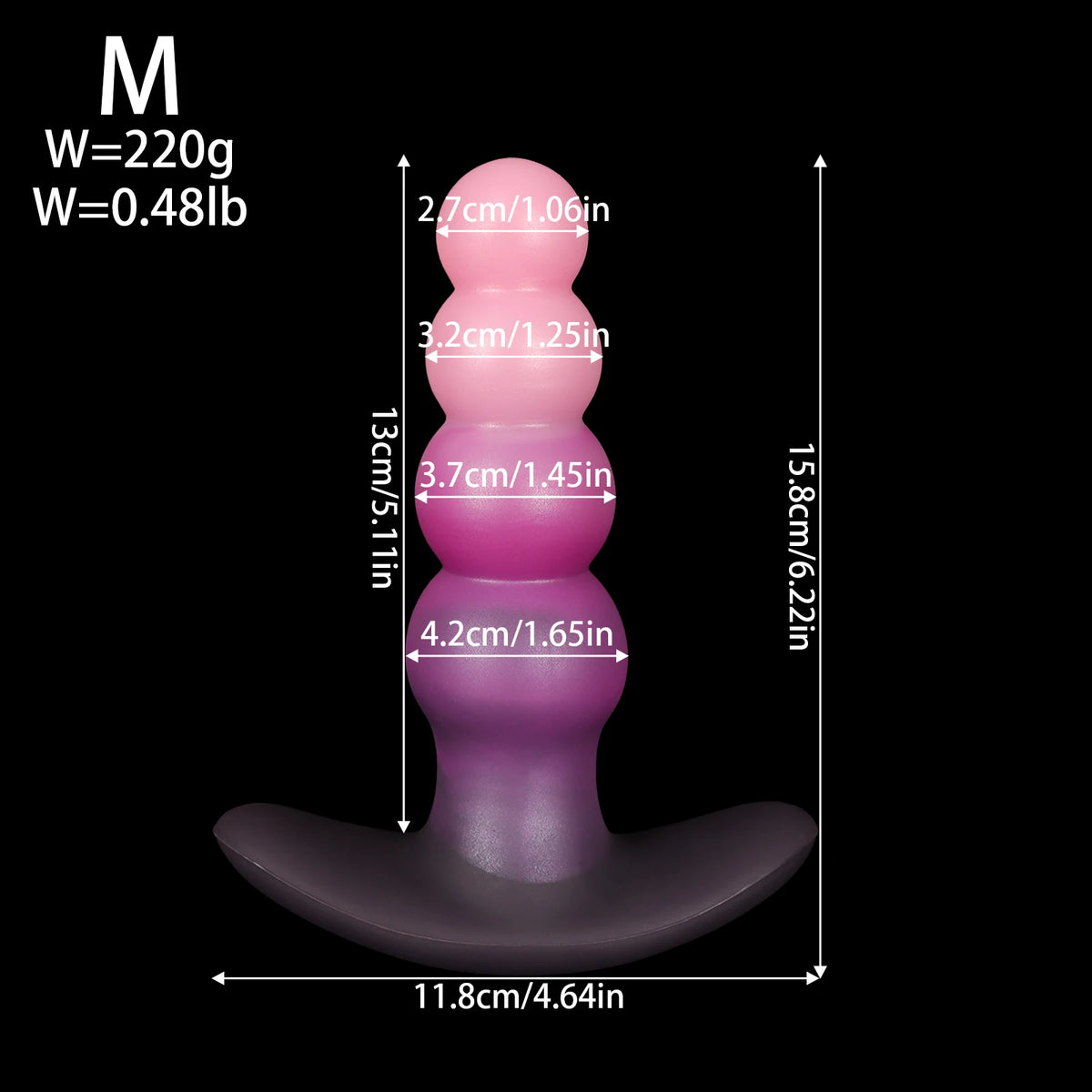 Wearable Silicone Anal Bead & Plug