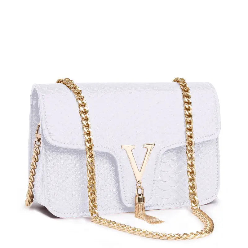 Y2K V-Chain Crossbody Bag