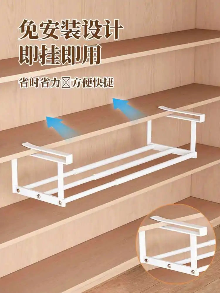 Expandable Multi-Layer Wardrobe Shelf Organizer