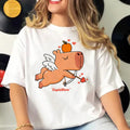 Capybara T-shirts Women Manga Graphic Tee Harajuku Top Female Japanese Manga Designer Clothing