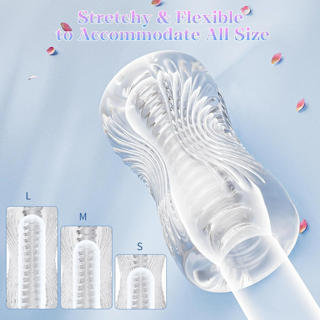 3D Spiral Texture Male Stroker Sleeve