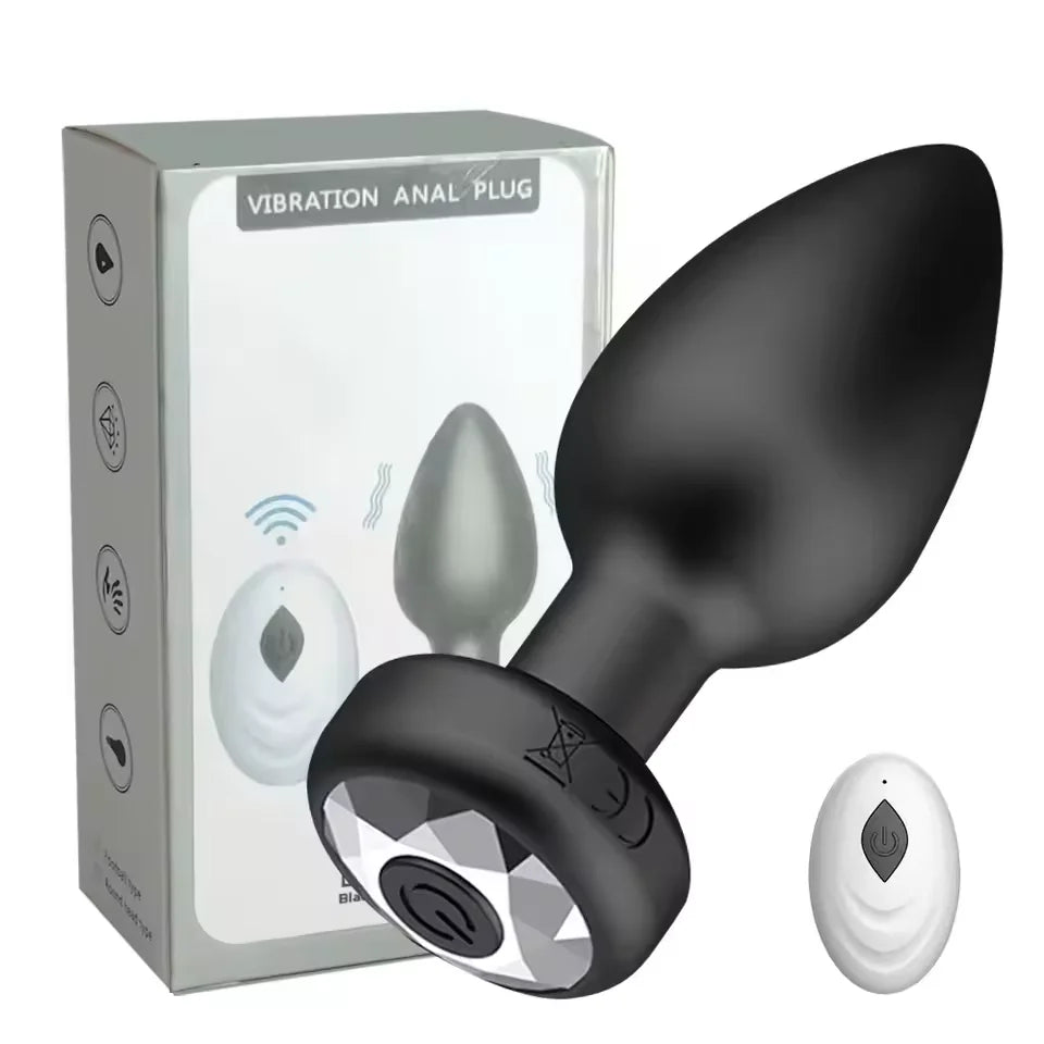 Remote-Control LED Vibrating Anal Plug