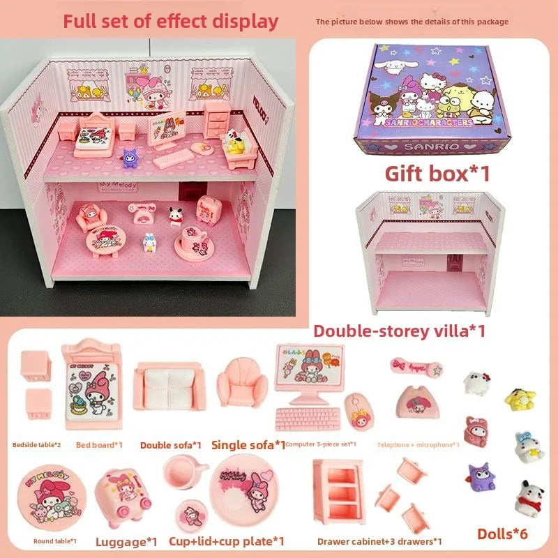 Kawaii Cat Miniature Dollhouse Furniture Toy