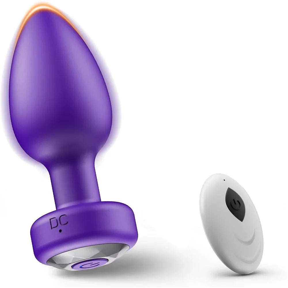 App-Controlled Rechargeable Vibrating Anal Plug – 9 Modes