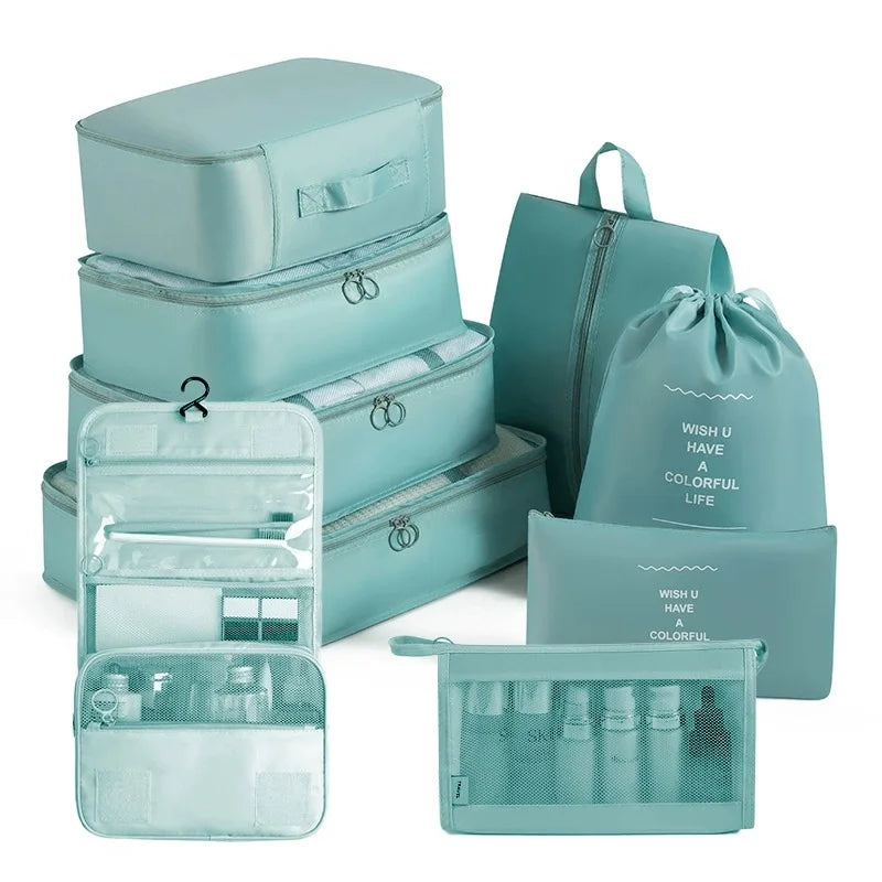 Travel Packing Cube Set for Clothes & Shoes