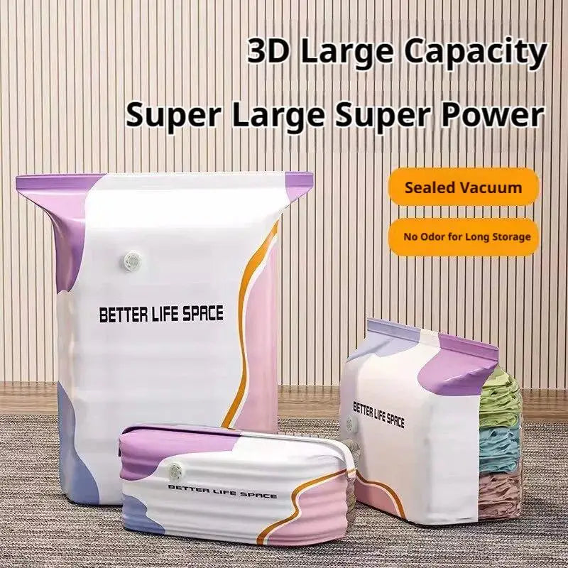 Extra-Large Reusable No-Pump Compression Storage Bag
