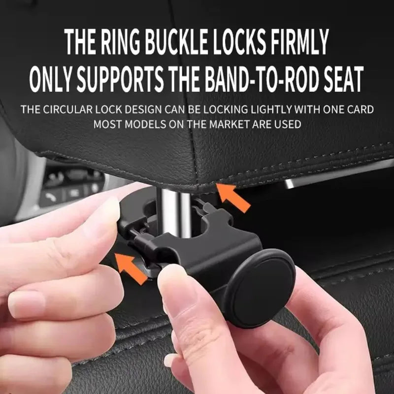 2-Piece Heavy-Duty Car Headrest Hooks