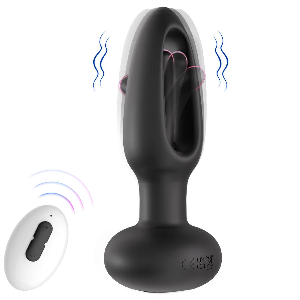 Remote-Control Patting Vibrating Anal Plug