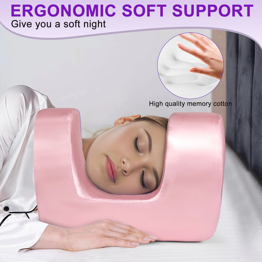 Memory Foam Side & Back Sleeper Pillow with Pillowcase