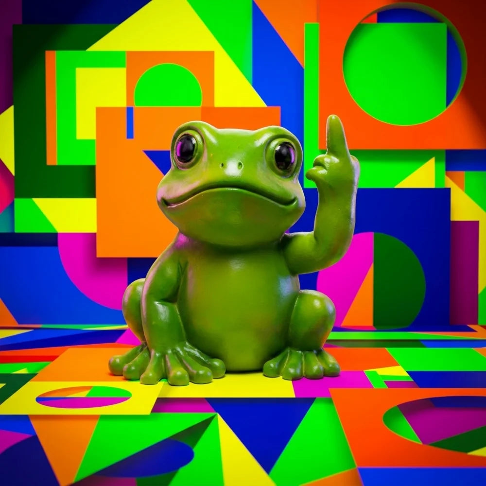 Creative Frog Mini Figurine Resin Animal Statue Ornament Desktop Entrance Home Office Decor Small Animal Ornament