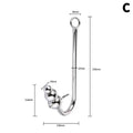 Stainless Steel Anal Hook with Beads