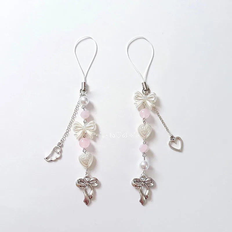 coquette bow phone charms Handmade y2k