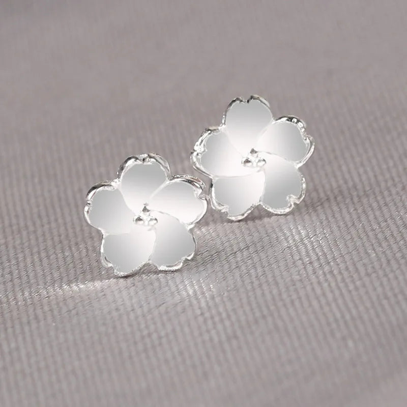 925 Silver-Needle Mini Stud Earring Set