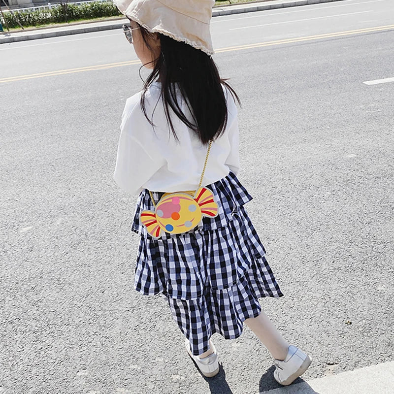 Kids Candy Color Mini Crossbody Bag
