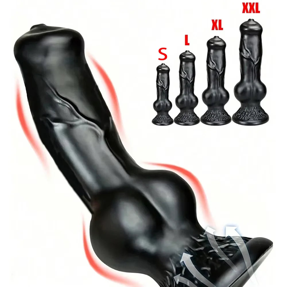 Huge Dildo Animal/Dog Dildo Realistic Penis with Suction Cup Big Butt Plug Giant Monster Cock Dick Adults Supplies for Men Women