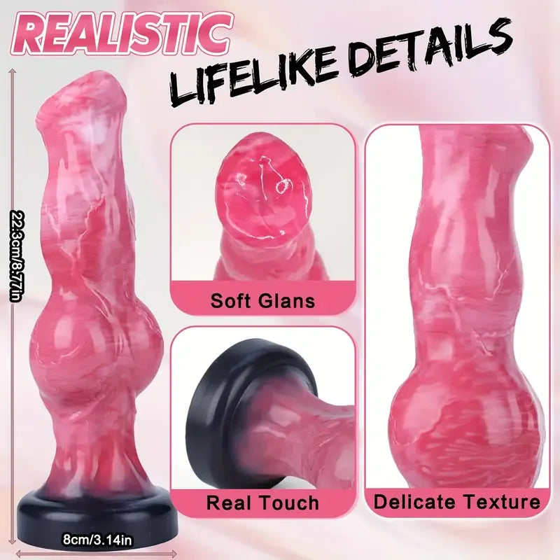 Knotted Animal-Style Dildo & Anal Plug