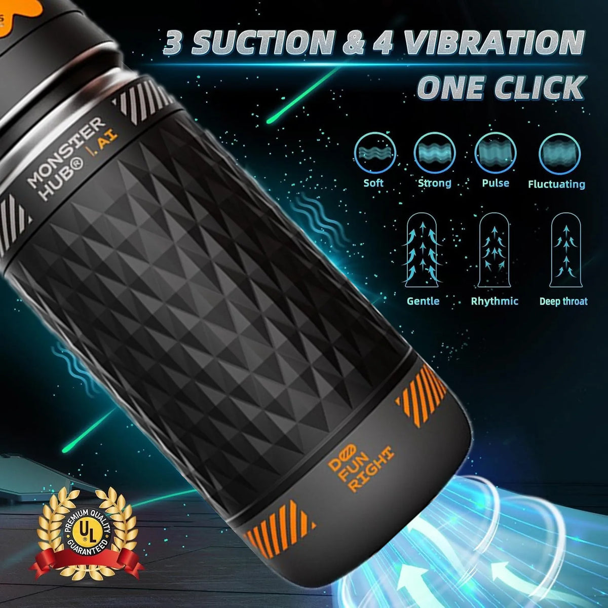 Automatic Vibrating & Thrusting Male Stroker