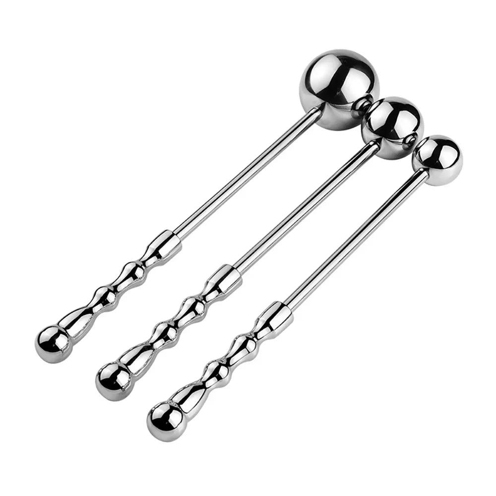 Stainless Steel Double-Ended Anal Massage Wand