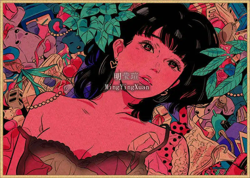 Japanese Anime 4K-Style Decorative Wall Poster