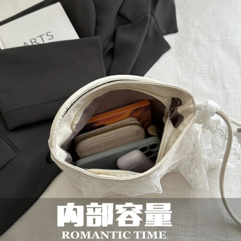 Lace Bow Korean Shoulder Bag