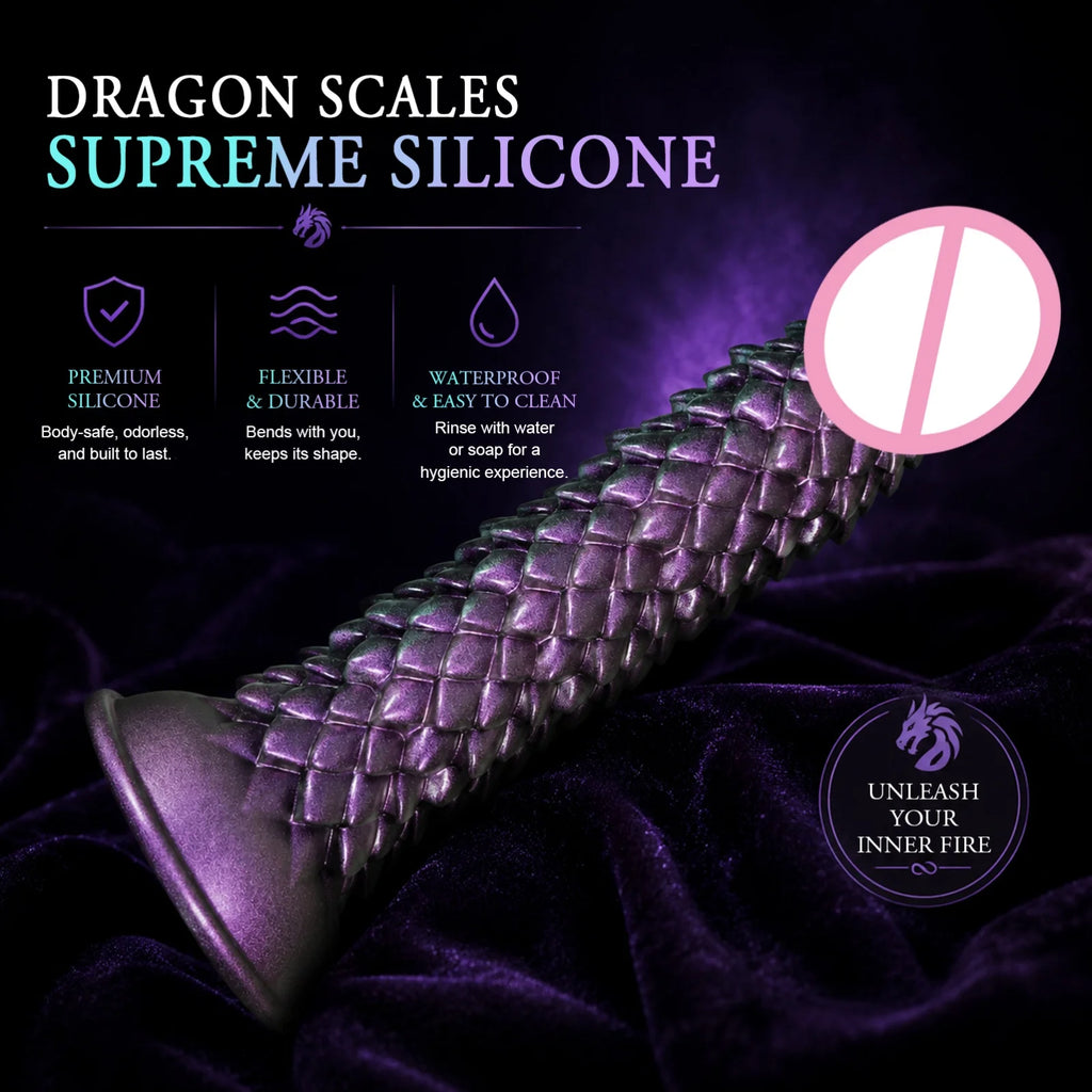 Dragon Scale Dildo Monster Anal Plug Huge Penis Adult Sex Toys Realistic Dildos Big Dick Women Men 18+ Vaginal Prostate Massager
