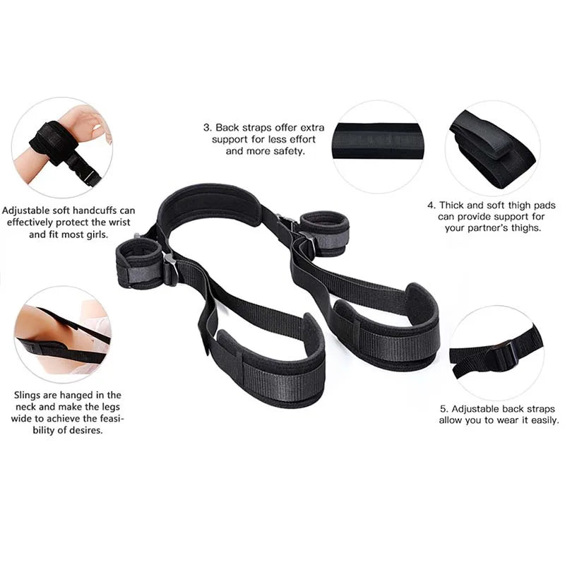 Adjustable BDSM Swing & Restraint Strap Set